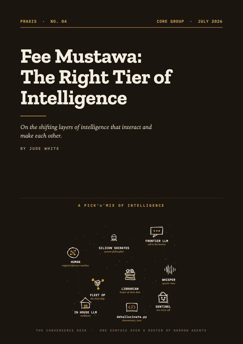 Fee Mustawa: The right tier of intelligence